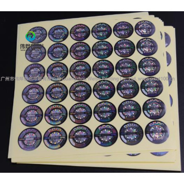 Waterproof Paper Printing Hologram Adhesive Label Sticker